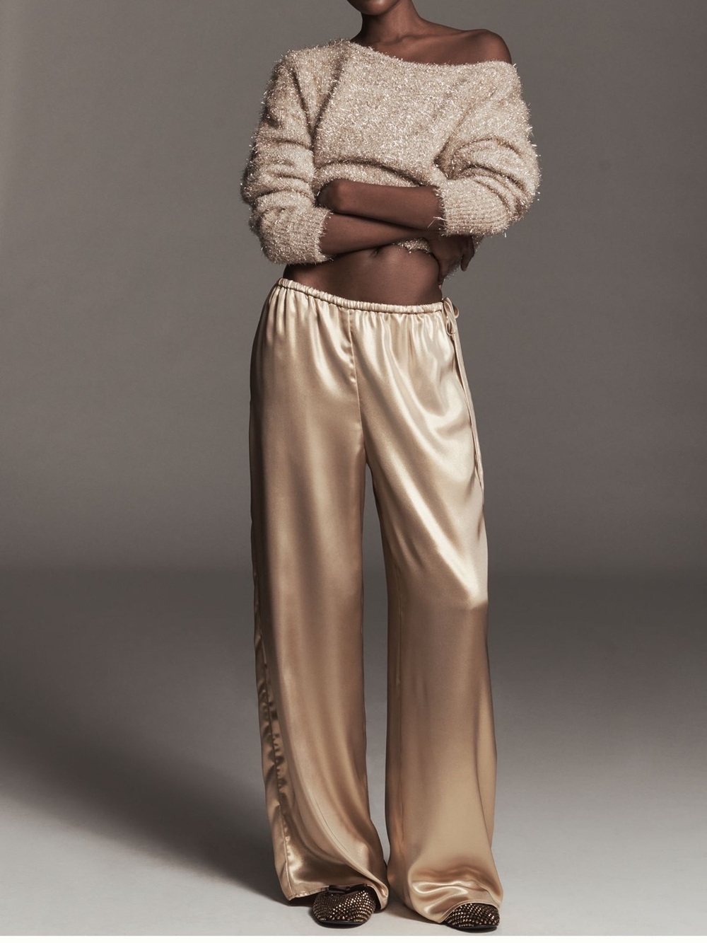 Nwt Maeve liquid shine pull on pants